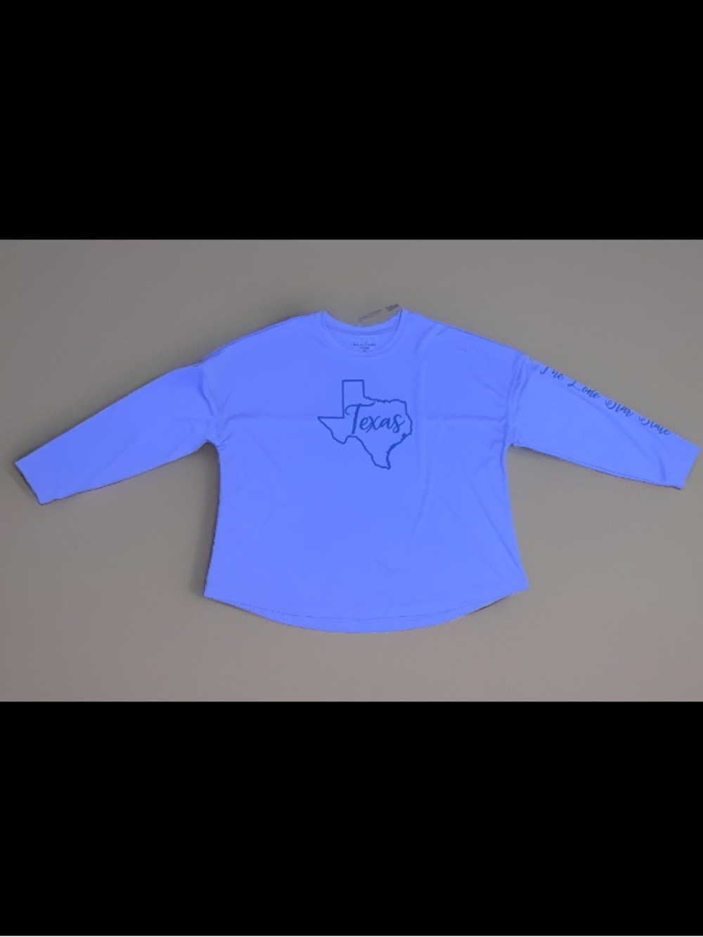State of Mine Women’s Long Sleeve Texas Graphic Top 2Xl Purple